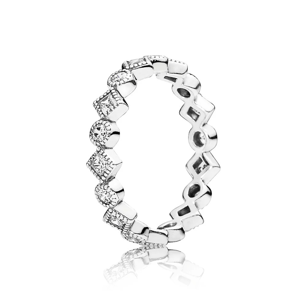 Pandora 925 Alluring Brilliant Princess Ring